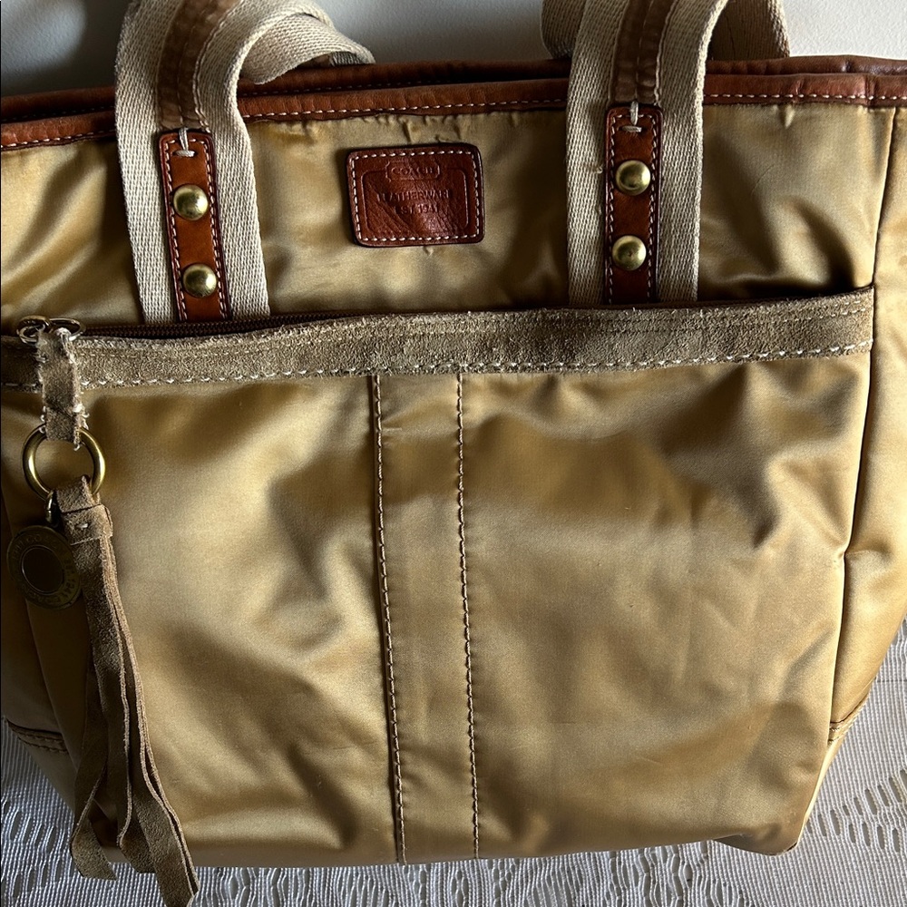 Stylish Tan Tote Bag